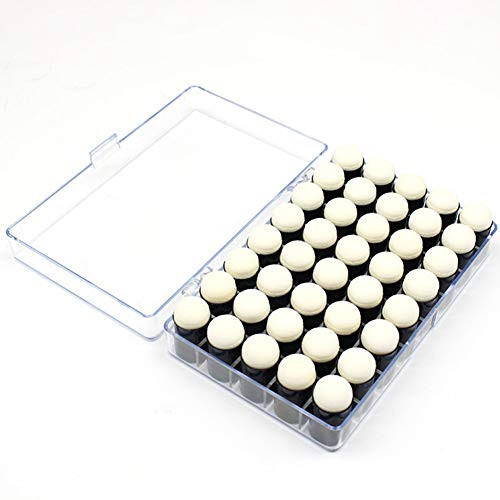 Hydra52 40 Pcs Sponge Daubers,Sponge Finger Cot,DIY Smudge Finger Sponge Dauber Storage Box for Painting Drawing Ink Crafts Chalk