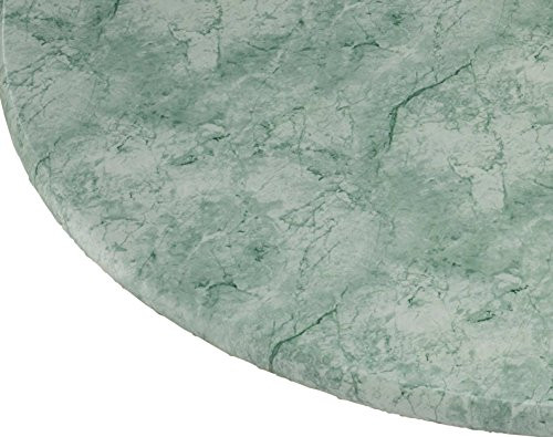 Miles Kimball Marbled Vinyl Elasticized Table Cover 40inch  - 44inch  Dia. Round