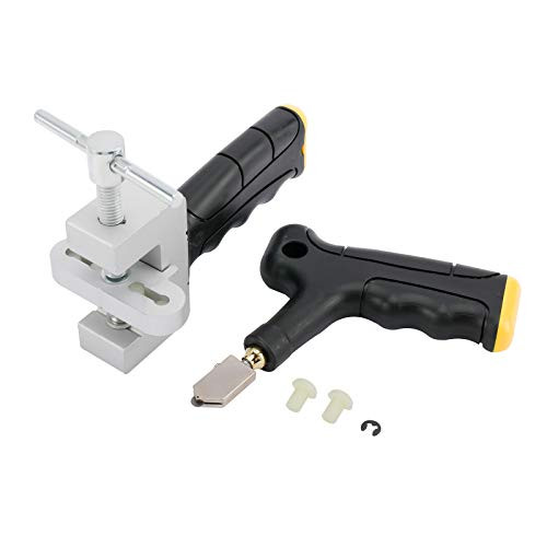 Tile Cutter Hand Tool, Tile Breaking Pliers, Glass Tile Cutter Kit Tool for Cutting Ceramic Tile Glass Mirror black