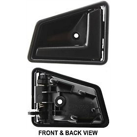 SUZUKI SIDEKICK 89-98 FRONT DOOR HANDLE RIGHT INSIDE, Smooth Black, 4-Door