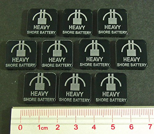 LITKO Heavy Shore Battery Tokens, Translucent Grey 10