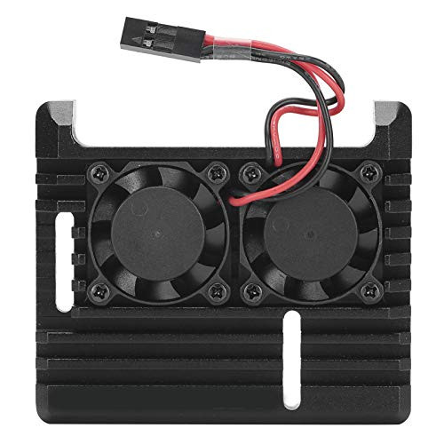 Enclosure Box Aluminum Alloy Efficient Cooling Case Cool Design Armor Case Kit Protective Box with Dual Fans