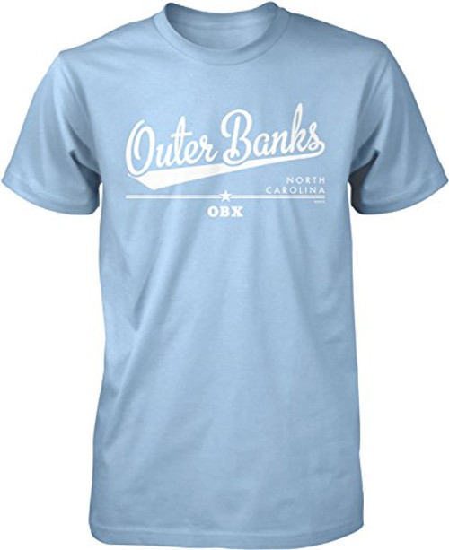 NOFO Clothing Co Outer Banks, North Carolina, OBX Men's T-Shirt, L LtBlue NOFO Clothing Co Outer Banks, North Carolina, OBX Men's T-Shirt, L LtBlue