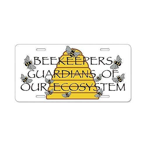 Crysss Gift Tag Auto Front Tag Metal License Plate Cover Frame for Car12x6 inch Beekeepers License Plate Cover Novelty Metal License Plate for Front of The Car Vanity GiftsCrysss
