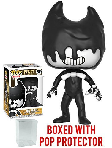 Funko Pop! Games: Bendy and the Ink Machine - Ink Bendy Vinyl Figure (Bundled with Pop Box Protector Case)