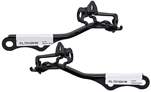Parts N Go 2007-2012 Yaris Sedan Driver  and  Passenger Side Hood Hinge Pair - 5342052240, TO1236159