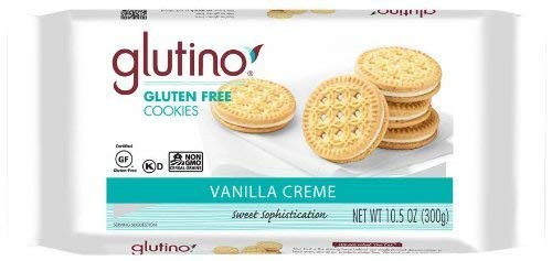 Glutino Creme Dream Cookies, Vanilla, 10.6 oz - SET OF 3