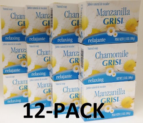 12pk - Chamomile Soap - Jabon de Manzanilla - Grisi 3.5 Oz. X 12 Units