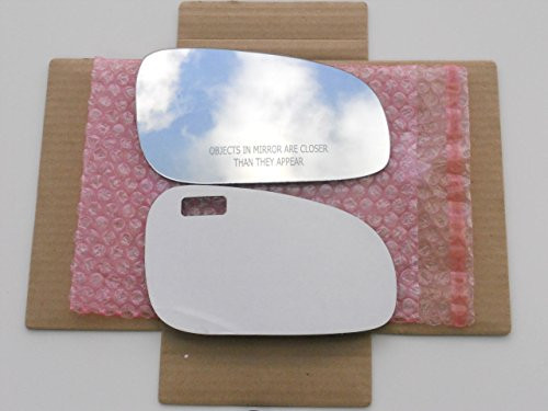New Replacement Mirror Glass with FULL SIZE ADHESIVE for 2001-2003 Volvo S60 V70  and  1999-2003 S80 Passenger Side View Right RH