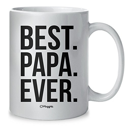 Muggies Best Papa Ever Mug - Christmas/Birthday/Father's Day Gift For Men, Husband, Grandpa & Dad! Coffee Tea 11oz Cup With Woodworking Ebook