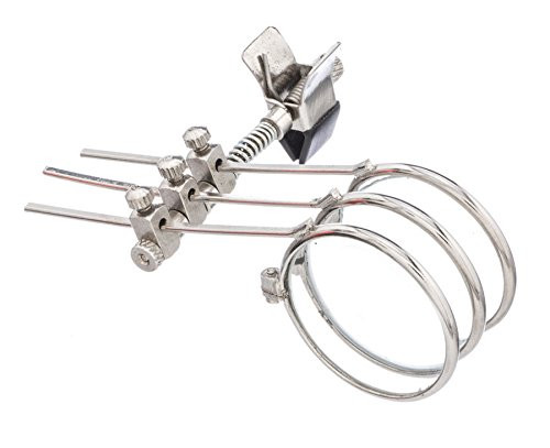 Clip-On 7/8inch  Triple 3.3X 6.6X 9.9X Eye Glass Loupe Set