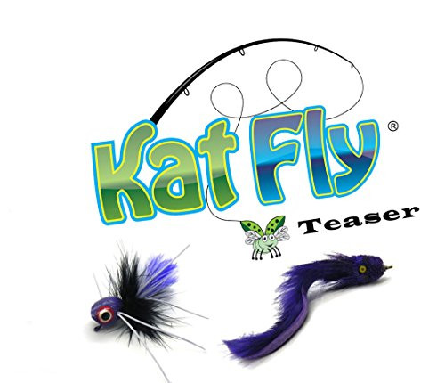 Cat Wand Refill - Purple Kat Fly and EEL Set