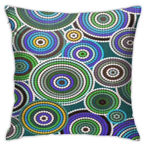 BJfuda Throw Pillow Covers 18x18 Inches,Sofa Square Decorative Throw Pillow Case Brown Australian Aboriginal Orange Pattern Australia Indigenous BJfuda Throw Pillow Covers 18x18 Inches,Sofa Square Decorative Throw Pillow Case Brown Australian Aboriginal Orange Pattern Australia Indigenous