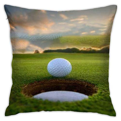 BJfuda Throw Pillow Covers 18x18 Inches,Sofa Square Decorative Throw Pillow Case Golf Ball Pattern BJfuda Throw Pillow Covers 18x18 Inches,Sofa Square Decorative Throw Pillow Case Golf Ball Pattern