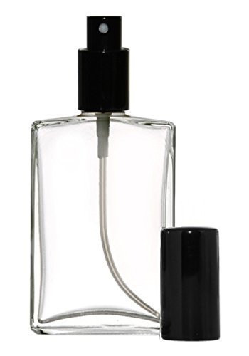 Riverrun Large Fragrance Cologne Perfume Atomizer Empty Refillable Glass Bottle Black Sprayer 3.4 oz 100ml 1 Bottle
