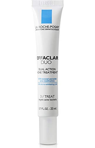 La Roche-Posay Effaclar Duo Dual Action Acne Spot Treatment Cream with Benzoyl Peroxide, 0.67 Fl oz
