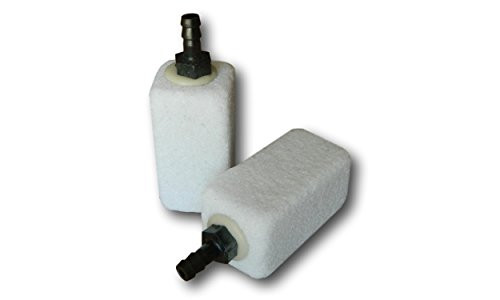 Aquarium/Water Gardens - Air Diffusers, Air Stones; Model 1020TP, Twin Pack by Bubblemac Industries, Inc. - 100 percent Glass-Bonded Silica Air Diffusers;Made Locally, Used Globally