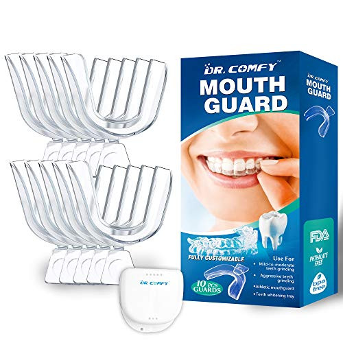 Mouth Guard for Grinding Teeth - Anti Grinding Dental Night Guard, Upgraded Dental Guard For Teeth Grinding, Stops Bruxism, Eliminates Teeth Clenching, Case Include?10PS