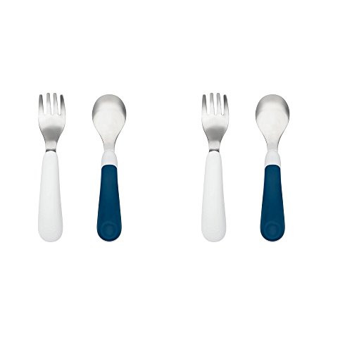 OXO Tot Fork and Spoon Set, Navy, 2-Pack ...
