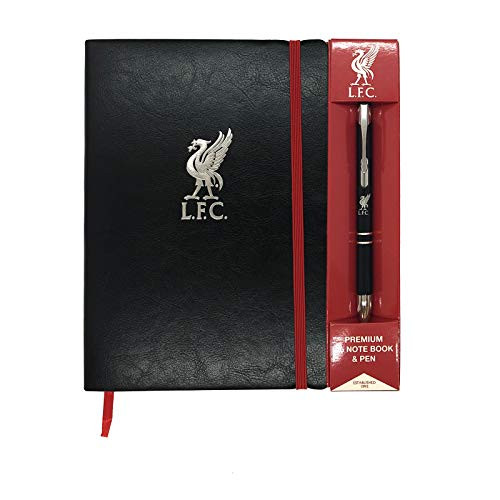 Liverpool FC Official Soccer Gift Executive Premium A5 Notebook  and  Pen