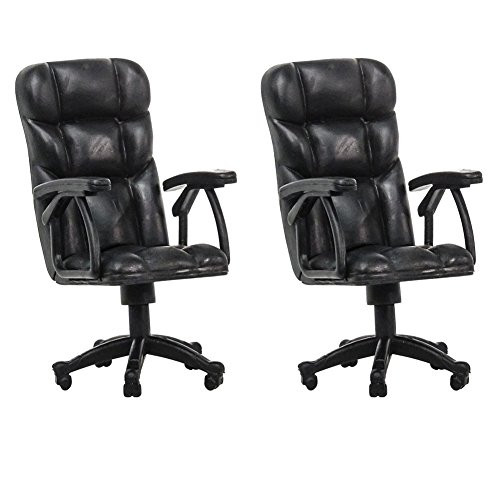 Set of 2 Plastic Toy Breakable Office Chairs for WWE Wrestling Action Figures