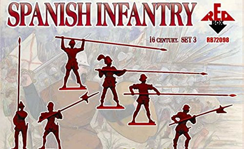 PLASTIC MODEL KIT SPANISH INFANTRY PIKE 16TH CENTURY SET 32 1/72 RED BOX 72098