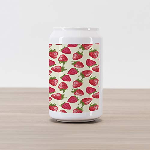 Ambesonne Fruits Cola Can Shape Piggy Bank, Strawberries Vivid Growth Plant Vitamin Organic Diet Refreshing Image, Ceramic Cola Shaped Coin Box Money Bank for Cash Saving, Eggshell Red Olive Green Ambesonne Fruits Cola Can Shape Piggy Bank, Strawberries Vivid Growth Plant Vitamin Organic Diet Refreshing Image, Ceramic Cola Shaped Coin Box Money Bank for Cash Saving, Eggshell Red Olive Green