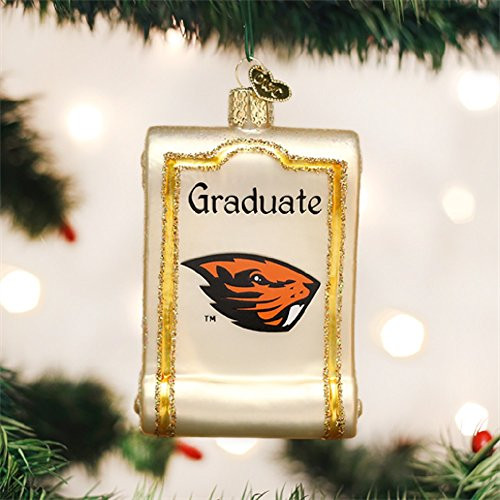 Collegiate Diploma Glass Ornament Oregon State Beavers Collegiate Diploma Glass Ornament Oregon State Beavers