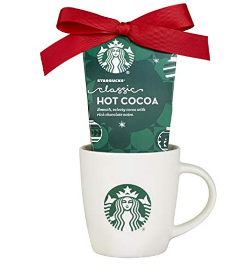 Starbucks Classic Hot Chocolate Cocoa Gift Set, Includes Ceramic Mug and Classic Mix Hot Cocoa