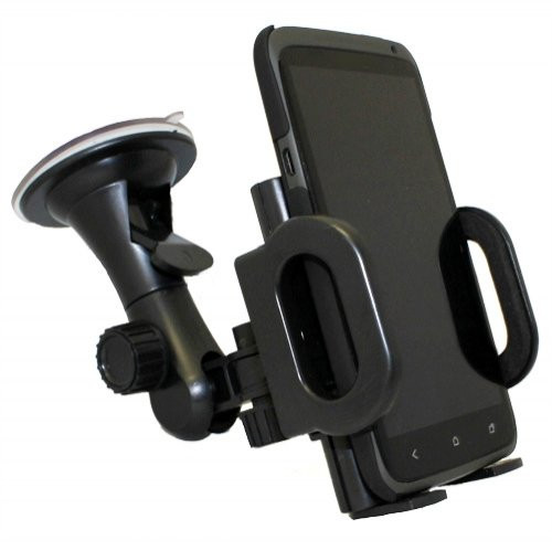 Xenda Car Mount Universal Vehicle Window Suction Cup Cell Phone Holder for Verizon Motorola Droid RAZR M - Verizon Motorola DROID RAZR MAXX - Verizon Motorola DROID RAZR MAXX HD
