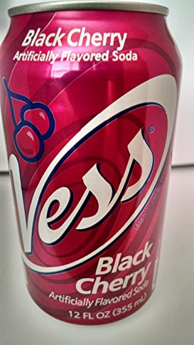 Vess Soda Black Cherry 12 Ounce Cans 12 Per Case