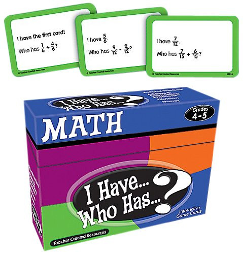 Teacher Created Resources I Have Who Has? Math 4-5 (7833)
