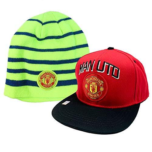 RHINOXGROUP Manchester United Beanie and Adjustable Snapback Set Officially Licensed Soccer Rhinox Group 006 4