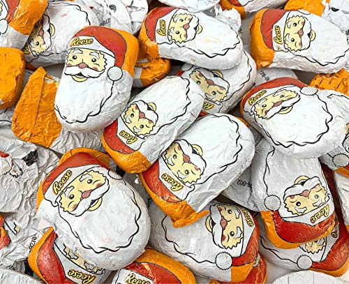 LaetaFood Reese's Peanut Butter Milk Chocolate Santa's Candy, Holiday Candy 2 Pound Bag LaetaFood Reese's Peanut Butter Milk Chocolate Santa's Candy, Holiday Candy 2 Pound Bag