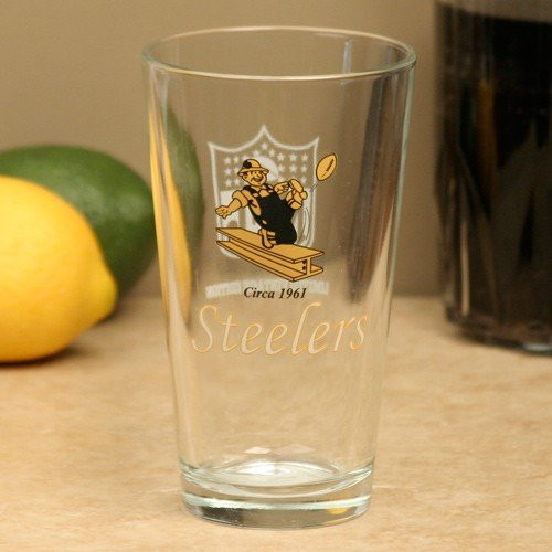 Boelter Pittsburgh Steelers Vintage Throwback Pint Glass - 16oz.