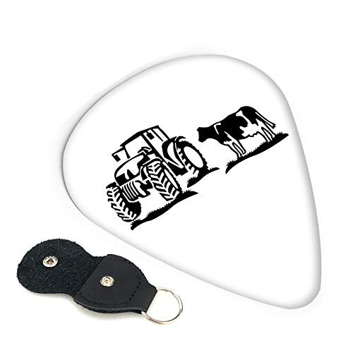 Khyijlo Kinder Premium Classic Guitar Picks Holder Case with 6 Guitar Picks and Guitar Picks Leather 0.46mm