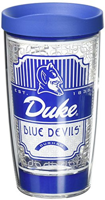 Tervis 1230224 Duke Blue Devils Pregame Prep Tumbler with Wrap and Blue Lid 16oz, Clear Tervis 1230224 Duke Blue Devils Pregame Prep Tumbler with Wrap and Blue Lid 16oz, Clear