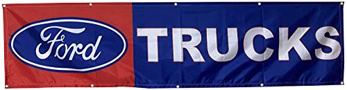 Daoops Ford Trucks Banner Flag 2x8Ft Car Banner