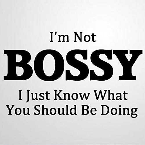 Im Not Bossy Funny Vinyl Wall Decal, Inspirational,Office Inspirational Quotes Stickers Motivational Wall Art Sticker Wall Mural Home Decor for Kids Room Bedroom Living Room