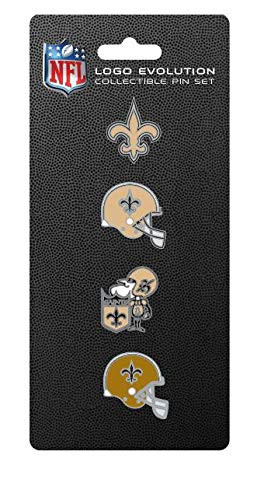 NFL New Orleans Saints Logo Evolution 4-Pin Set