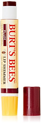 Burt's Bees Lip Shimmer, Plum 0.09 oz Pack of 4