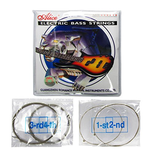 Alice Electric Bass Strings Set 4 String Steel Nickel Wound