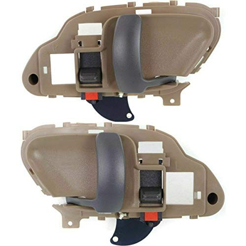 Parts N Go 1995-1999 Suburban Tan Door Handle Pair Driver  and  Passenger Side Left/Right Hand - 15708047, GM1352101