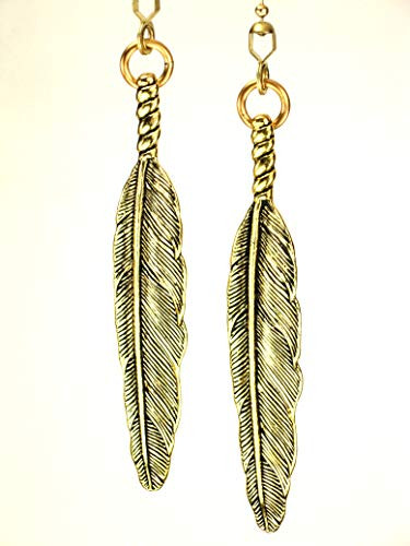 2-Piece Golden Feathers Ceiling Fan Pulls Set