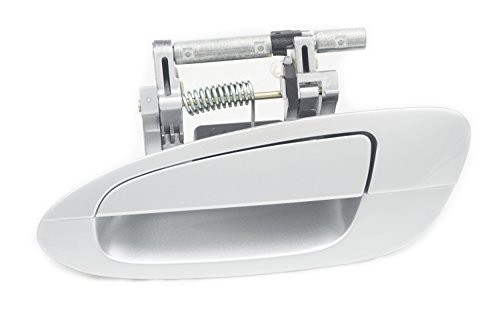 Sentinel Parts Rear Left Driver Side Outside Exterior Door Handle KY1 Light Silver Metallic Compatible Replacement for 2002-2006 Nissan Altima
