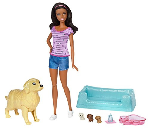 Barbie Newborn Pups Doll, Brunette