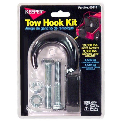 Keeper 05618 Black Forged Steel Tow Hook Kit