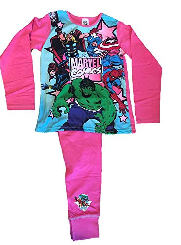 Girls Marvel Comics Pyjamas Set Size 7-8 Years
