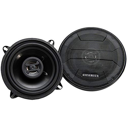 Hifonics ZS525CX Zeus Coaxial Car Speakers Black, Pair  5.25 Inch Coaxial Speakers, 200 Watt, 2-Way Car Audio, Passive Crossover, Sound System Grills Included