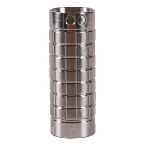 HEALLILY Outdoor EDC Pill Bottle Titanium Alloy Survival Pill Container Capsule Storage Case Waterproof Pill Case for Hiking Camping Large